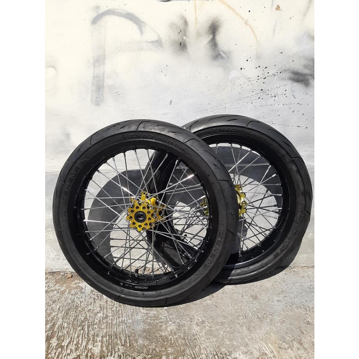 Paket Roda Supermoto CRF Velg Rossi 250/300 Ring 17 Murah