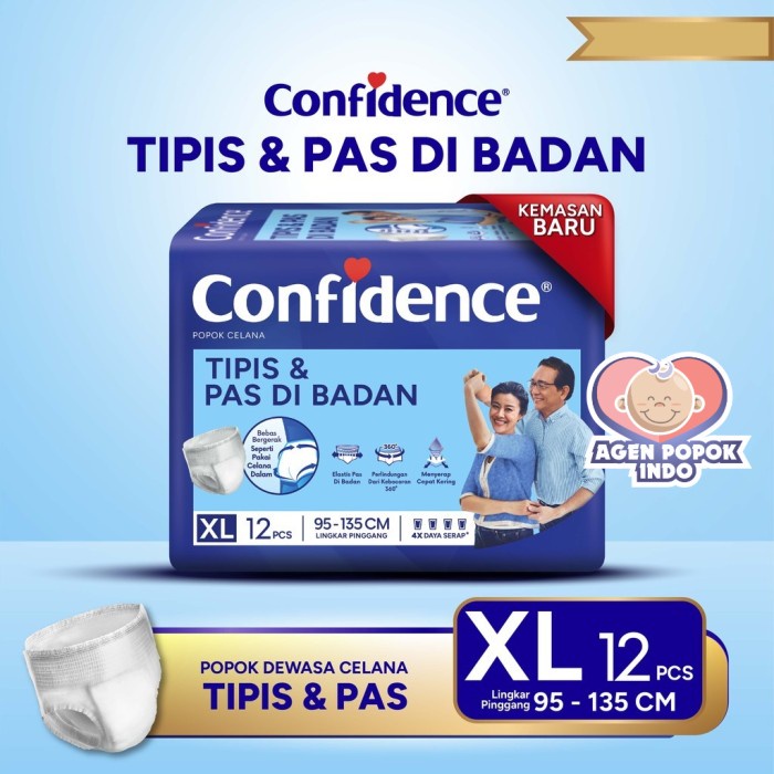 Confidence Premium Pants XL 12 Confidence Popok Celana Dewasa XL12
