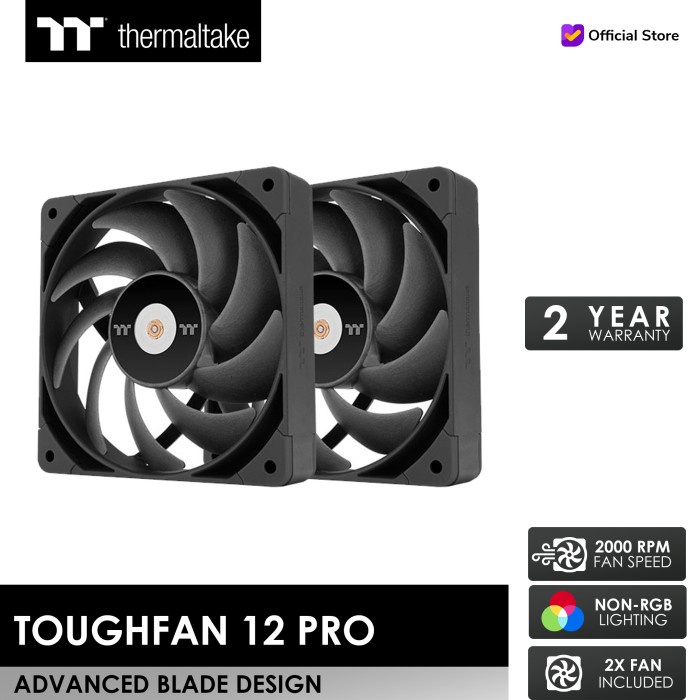 Ready Thermaltake TOUGHFAN 12 Pro 2-Fan Pack [2000RPM, Fans]