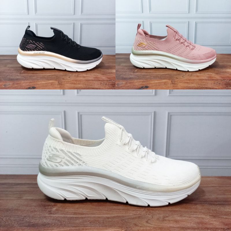 SKECHERS D'LUX WALKER/SEPATU WANITA/SEPATU SKECHERS/SLIP ON WANITA -JaminanMutu