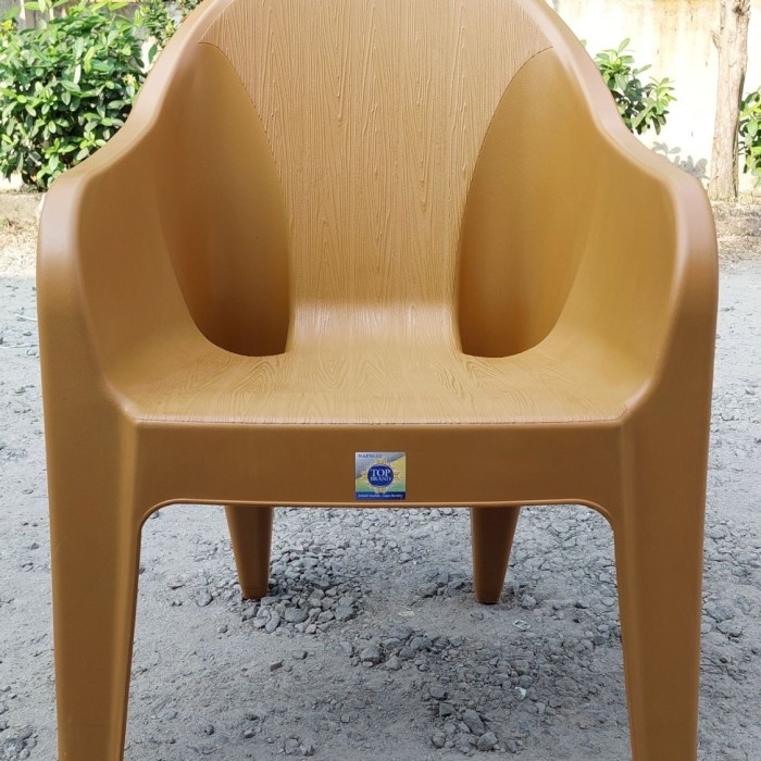 PREMIUM kursi plastik napolly rotan tcc/kursi plastik napolly sandaran