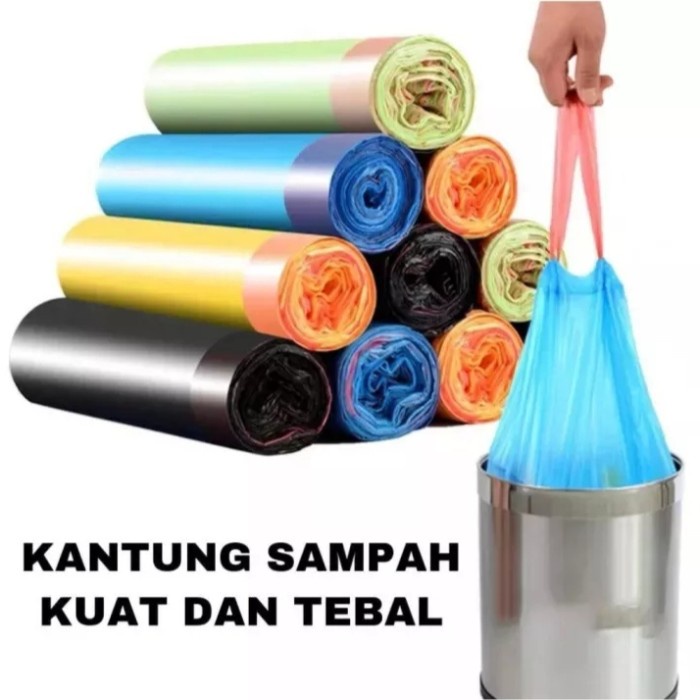 PREMIUM Plastik Sampah Roll Kantong Plastik Bening Kantong Sampah Gulung 15 PC