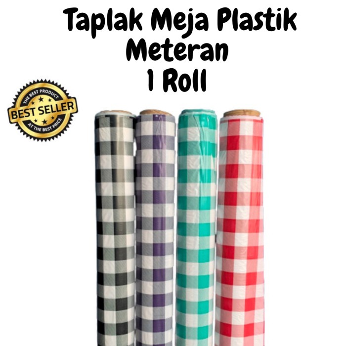 PREMIUM Taplak Meja Plastik Meteran 1 Roll