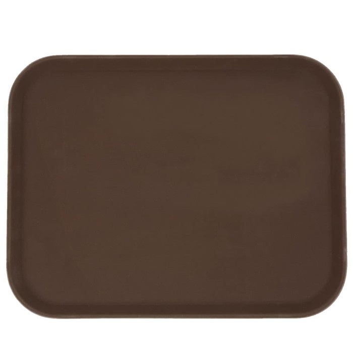 PREMIUM Nampan / Baki anti slip persegi 35cm x 45cm ( Coklat )