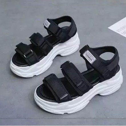 DISKON SANDAL WANITA KASUAL SANDAL GUNUNG KOREA 01