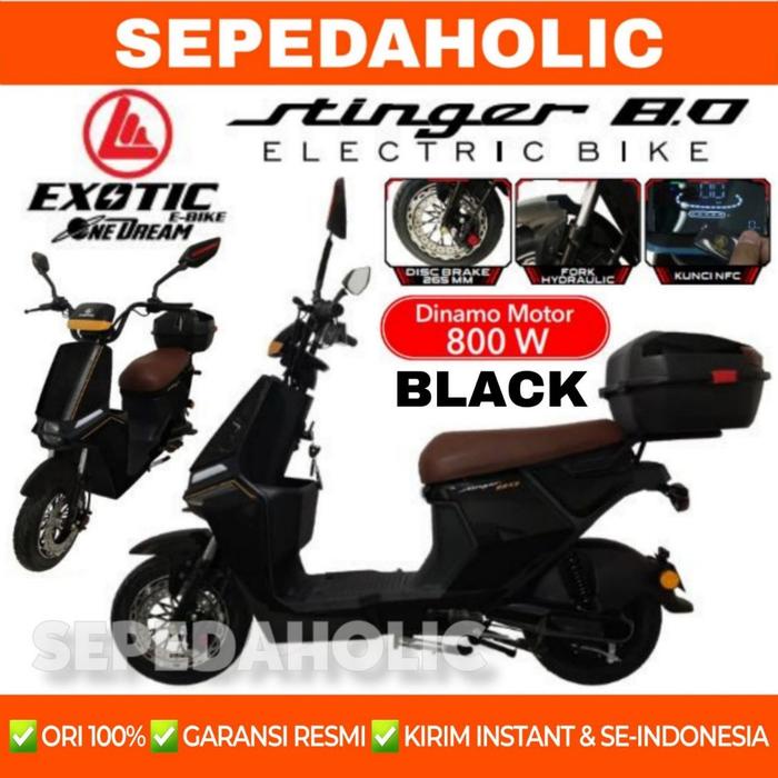 Best seller Sepeda Listrik EXOTIC STINGER 8.0 BY PACIFIC 800 Watt Electric E Bike Terlaris