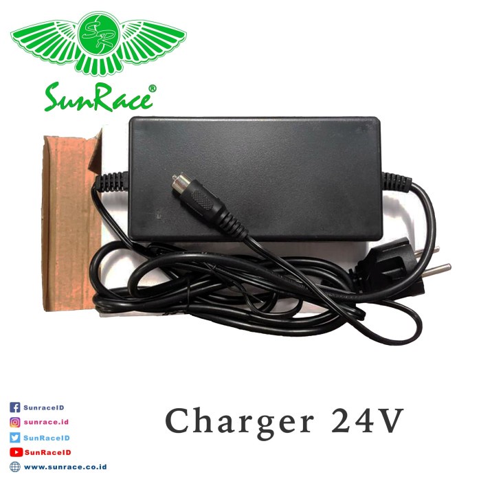 Best seller CHARGER LUBANG 1 / CHARGER 24 V SEPEDA LISTRIK Terlaris