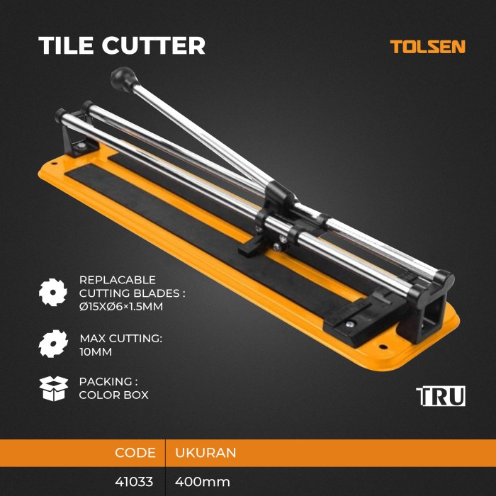 HOT SALE TILE CUTTER Alat Potong Granit Keramik Manual 400mm 40cm TOLSEN