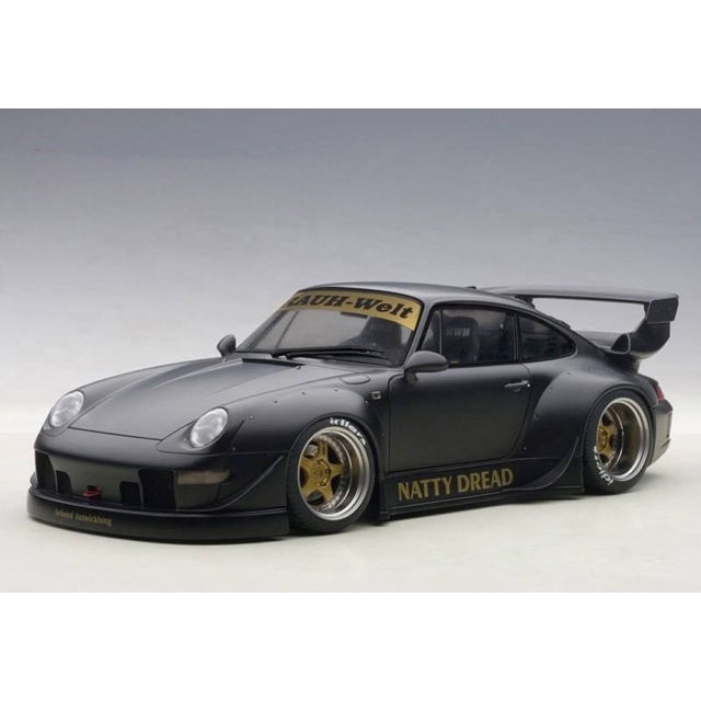 Miniatur Diecast 1/18 AUTOART PORSCHE RWB 993 BLACK WHITE RED
