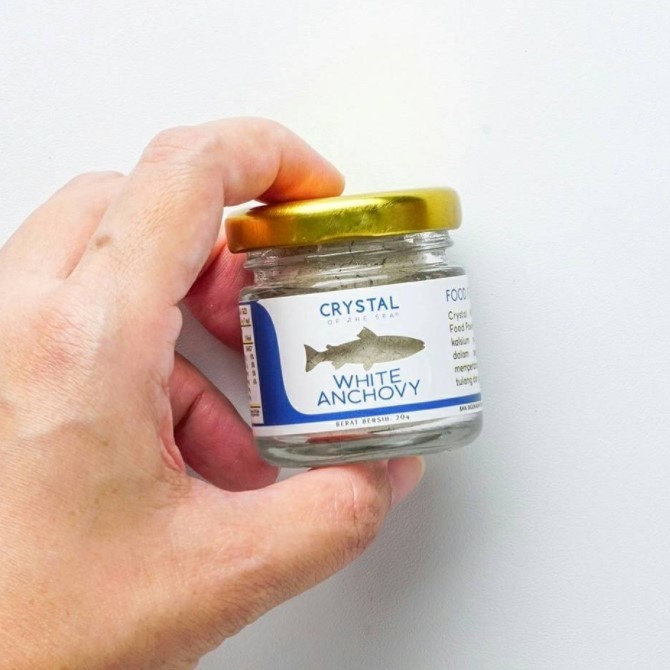 

Sale Terbatas Crystal Of The Sea White Anchovy Powder 20G - Bubuk Ikan Teri Nasi Aman