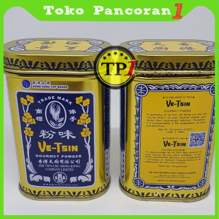 

Sale Terbatas Vetsin Hongkong/Ve-Tsin Penyedap Makanan/Ve- Tsin Hong Kong 100G Aman