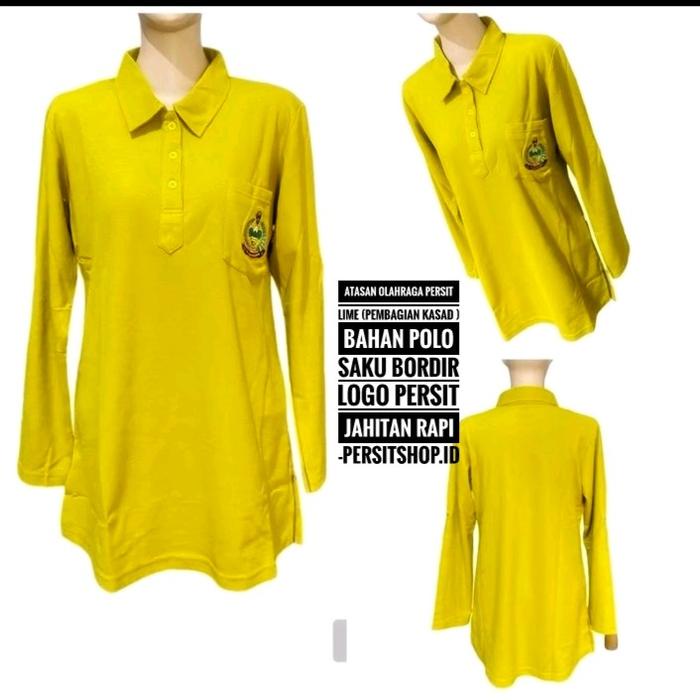 Atasan Baju Olahraga Persit Lime (Pembagian Kasad) Best Seller