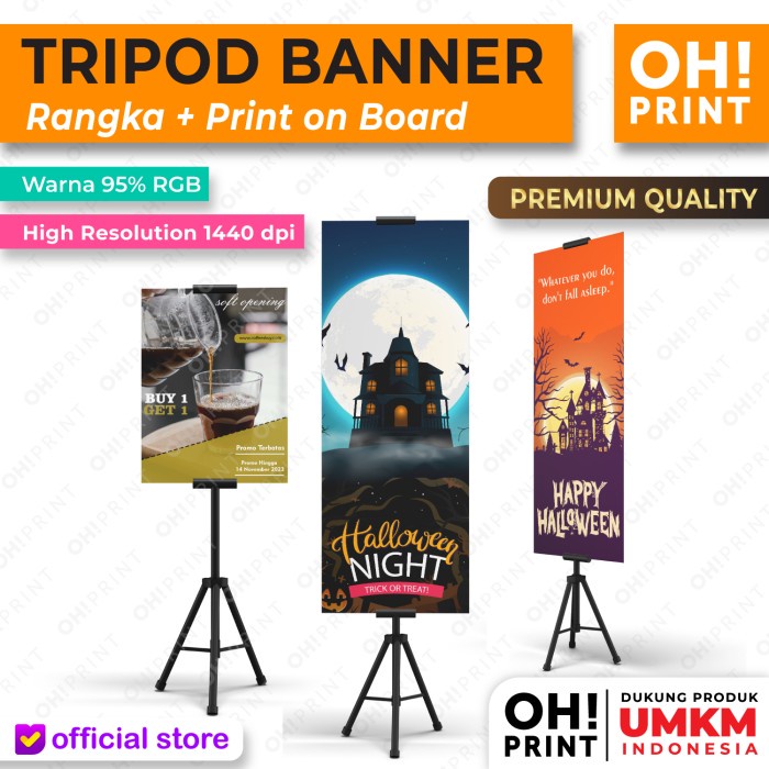 PROMO! Cetak Tripod Banner Print Tripod Banner Foam Board