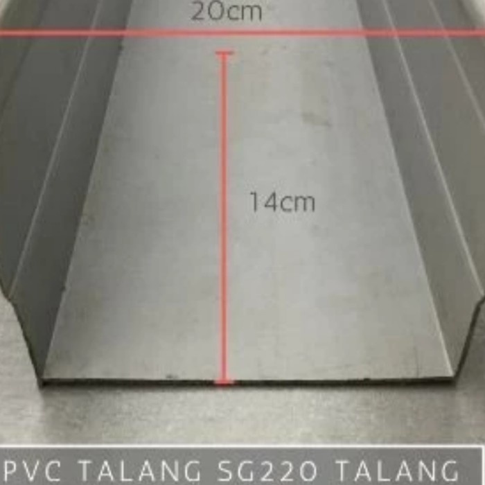 PROMO Talang Air Per Meter PVC Kotak SG 220 8" 8 Inch