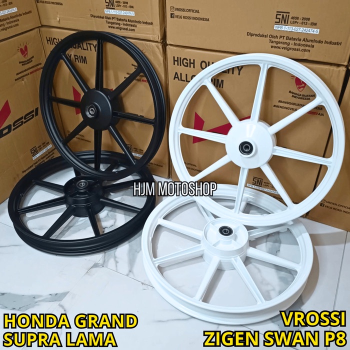 VELG RACING GRAND / SUPRA LAMA PALANG 8 DEPAN BELAKANG TROMOL VROSSI ZIGEN SWAN