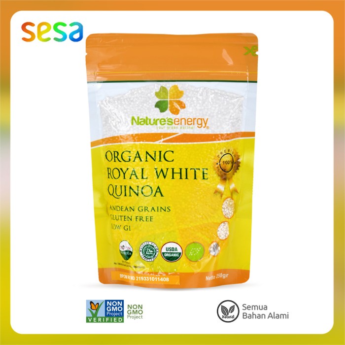 

Natures Energy Organic Royal White Quinoa 250g