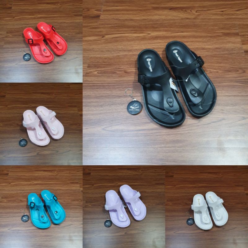 SANDAL JEPIT WANITA/SENDAL PRIA HUSH PUPPIES STRAP/SANDAL KARET WANITA/ORIGINAL PABRIK INDONESIA