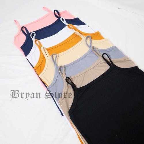 SINGLET WANITA / TANGTOP PREMIUM WANITA / TANKTOP POLOS / TANK TOP TALI KECIL POLOS ATASAN TEBAL