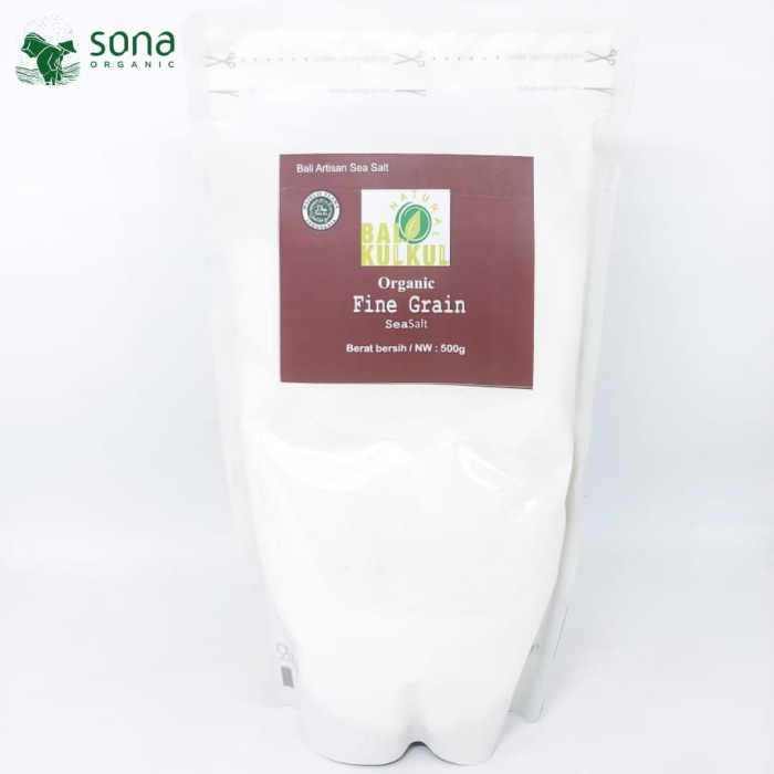 

Promo Terbatas Fine Grain Sea Salt Garam Laut 500 G - Natural Bali Kulkul Aman