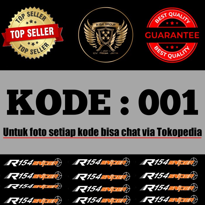 

Terbaru!! Stiker Hologram Angka Kode : 001 Cod