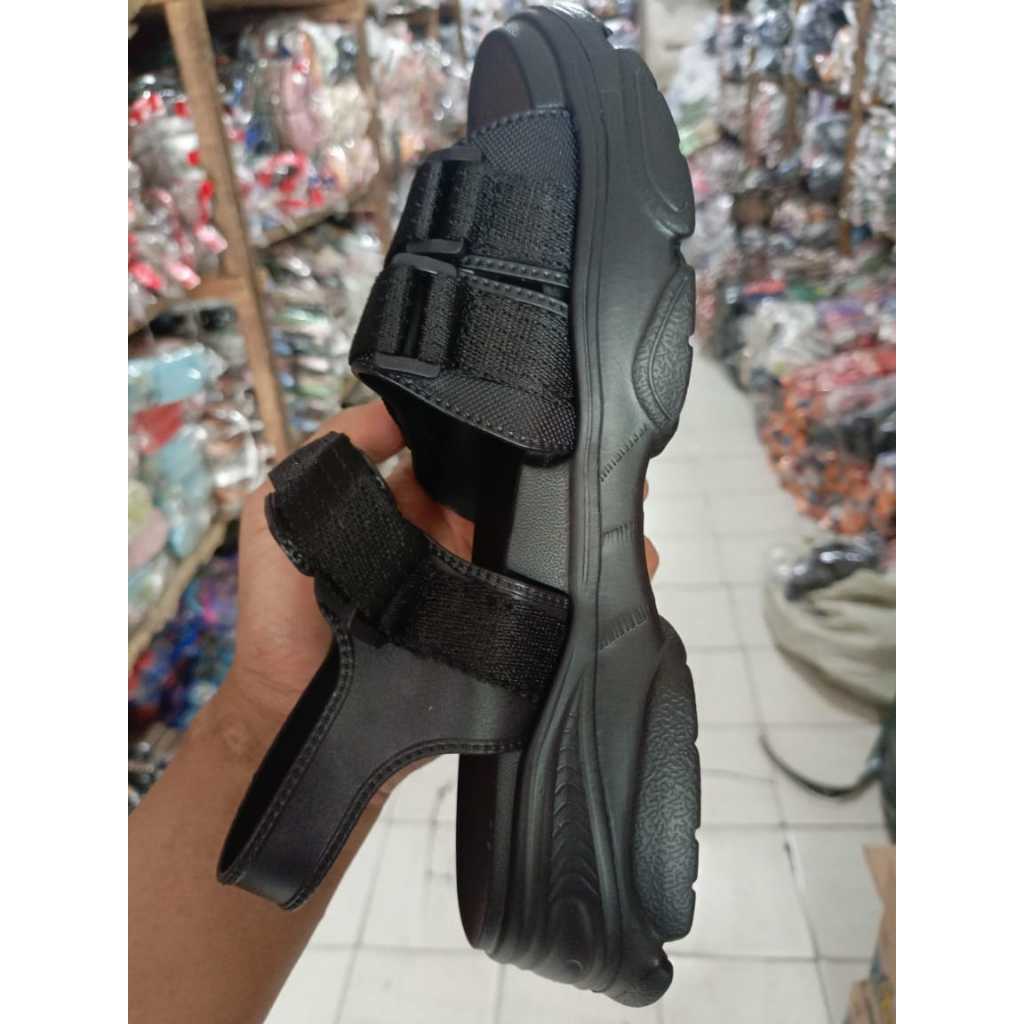 DISKON SANDAL GUNUNG WANITA DEWASA TALI VELCRO 9968-1K 36-41 SANDAL EVA RUBBER IMPORT 2024