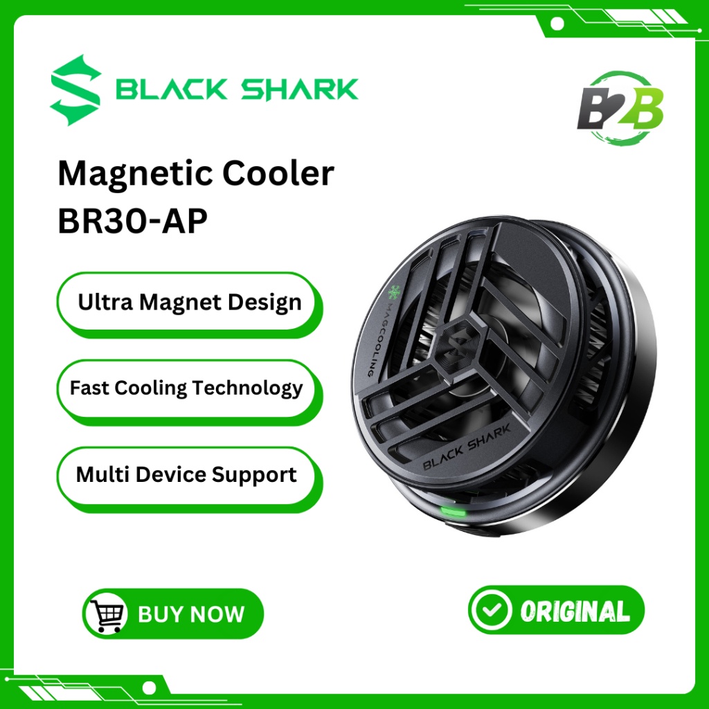 Black Shark Magnetic Cooler FunCooler BlackShark Pendingin HP Universal -JuaraNyaProduct