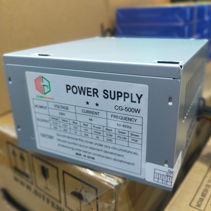 PSU CUBE GAMING 500W / Power Supply CUBE GAMING 500 WATT -JuaraNyaProduct