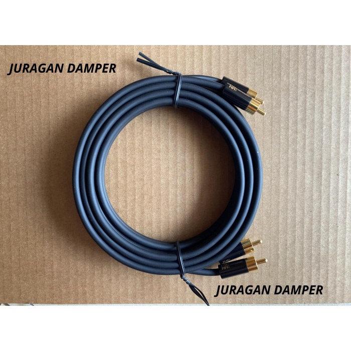 Termurah Kabel Rca Ramm 2.5 Meter Gold Rca Plug