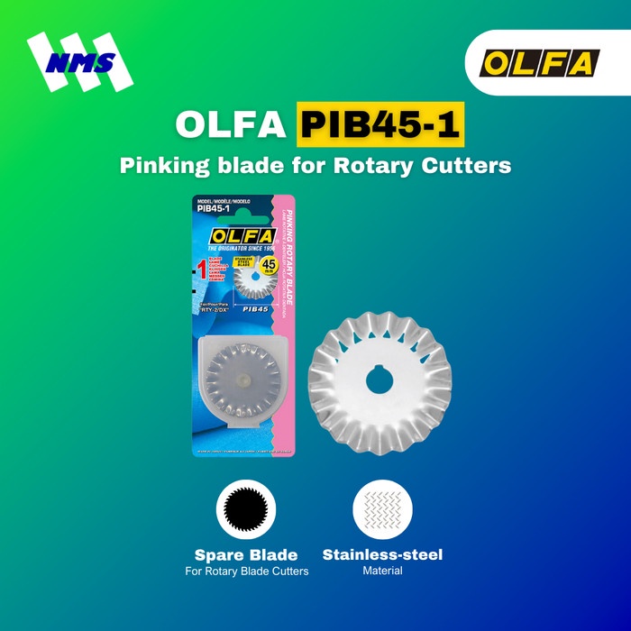 

Refill Pisau OLFA PIB45-1 Pinking blade for Rotary Cutters RTY Ori