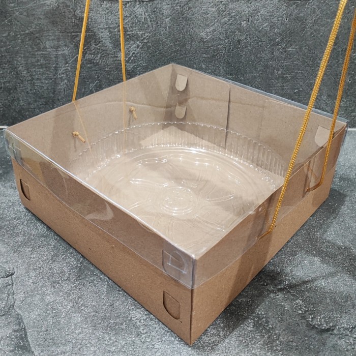 (Expert) Dus Kraft Mika 25x25x10 isi 10 pcs / Box Catering Puding Hampers