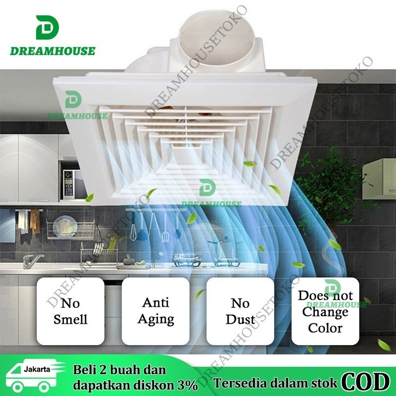 exhaust fan/heksos penyedot ruangan/hexos penyedot udara ruangan panas/hexos kamar mandi/exhaust fan