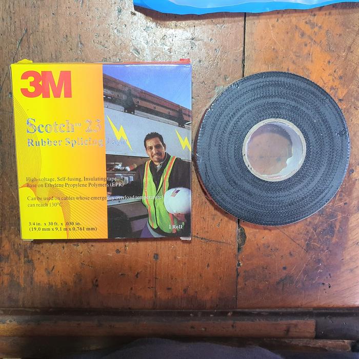 JTTOP" ISOLASI 3M SCOTH 23 / RUBBER TAPE 3M /RUBBER SPLICING TAPE TAHAN PANAS