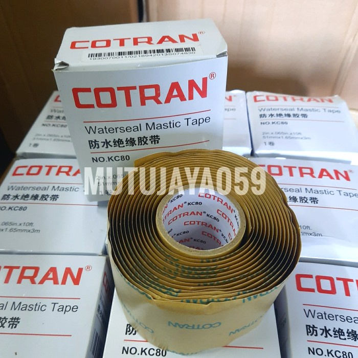 JTTOP" ISOLASI RUBBER WATERSEAL COTRAN MASTIC TAPE KC80