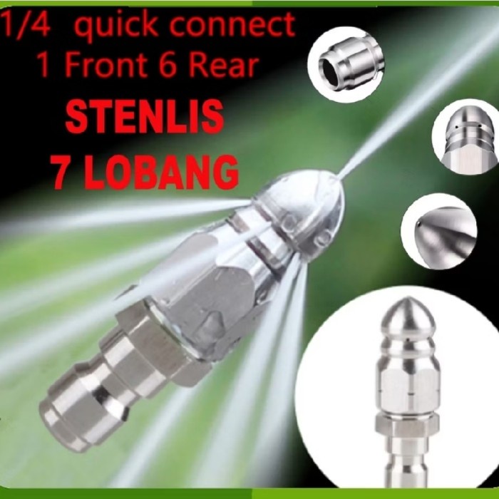 Nozzle Pembersih Saluran Pipa Pressure Washer Pipes