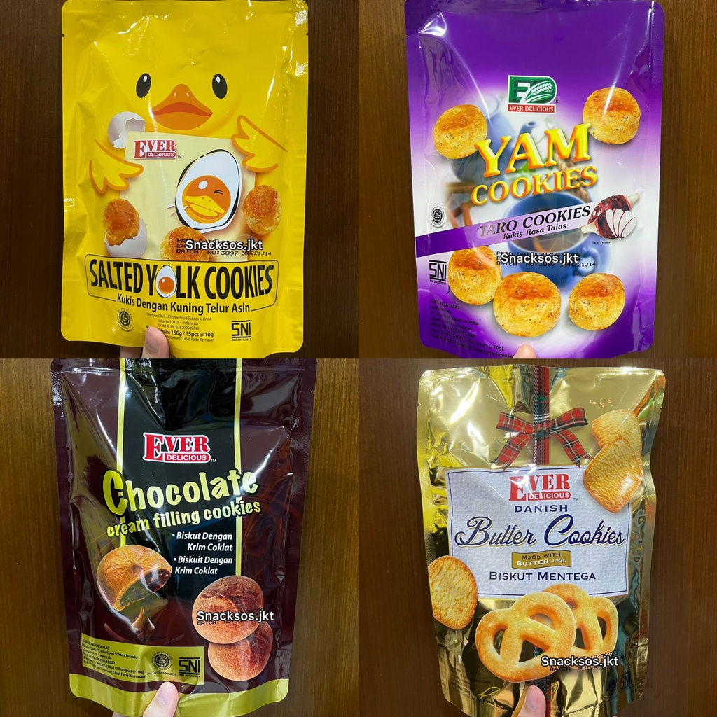 

A Ever Delicious Cookies Chocolate Kukis / Butter Cookies / Salted Yolk Egg Cookies / Yam Cookies