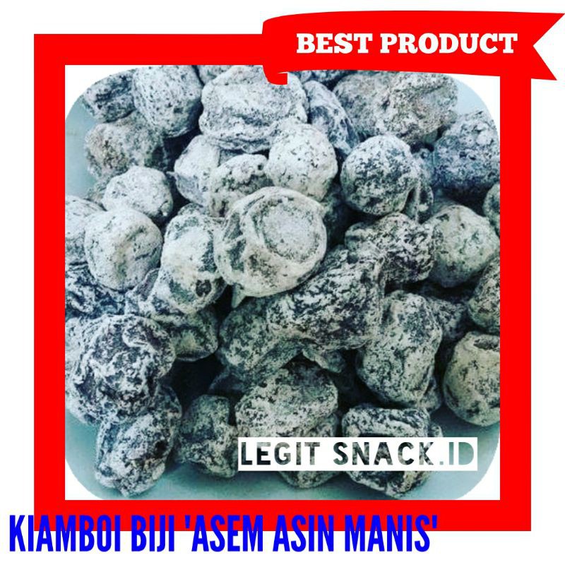 

A Kiamboi Biji Asem Asin Manis / White Prune / Asinan Kiamboy Putih Biji / Manisan Plum Putih
