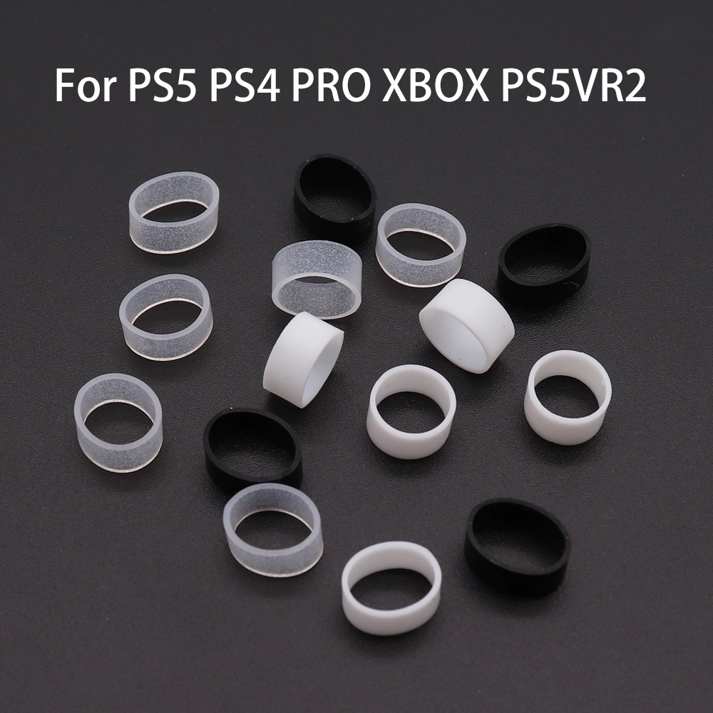 TingDong 2PCS Protect Joystick Silicone Ring for PS5 PS4 PRO Wear Resisting Rubber Joystick Cover fo