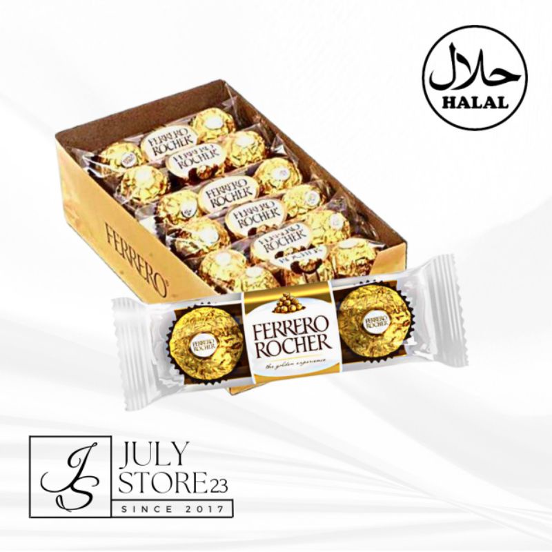 

A Ferrero Rocher Chocolate T-3 Coklat Isi 3