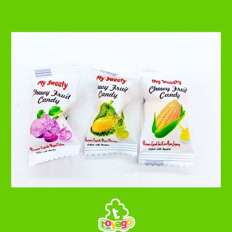 

A My Sweety Permen Lunak Rasa Buah/Permen Aneka Rasa Buah Isi 100 Pcs Grosir Murah