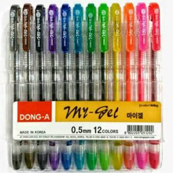 

Terbaru Set Pulpen Pen Dong A My Gel Mygel 12 Warna