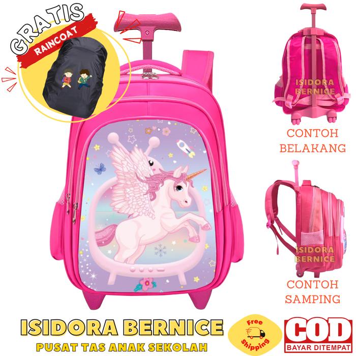 Tas Koper Anak Sekolah Perempuan Sekolah SD Hologram