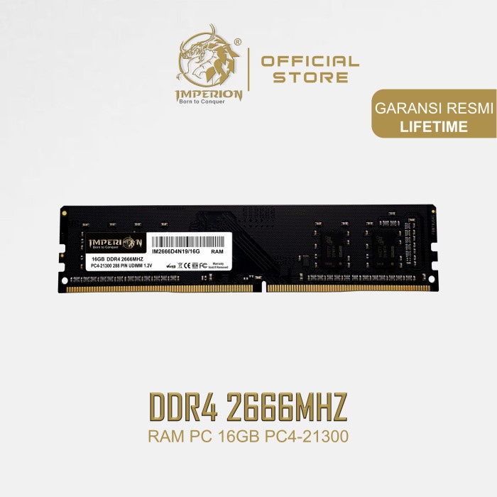 RAM IMPERION DDR4 16GB 2666MHz PC21300 RAM PC LONGDIMM (117)