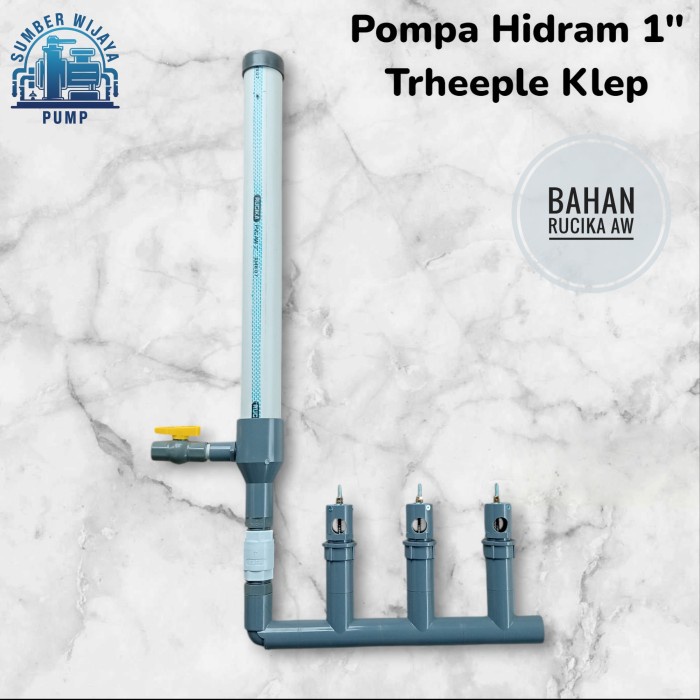 MASIH READY POMPA HIDRAM 1 INCH TRHEEPLE POWER