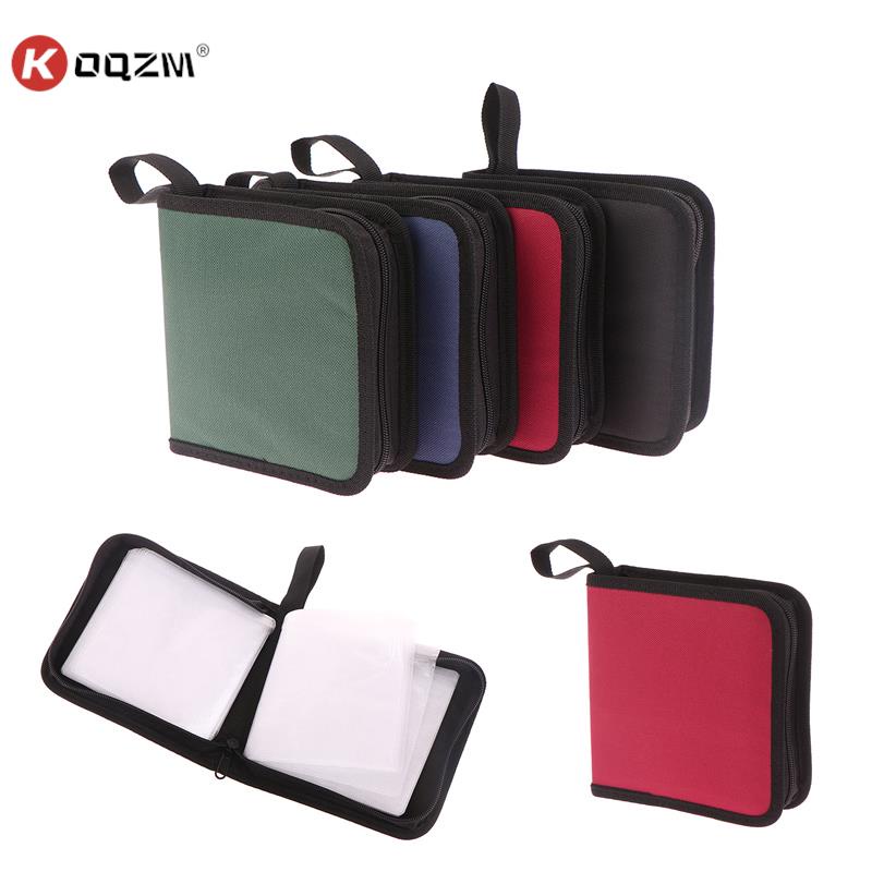 40 Tablets CD DVD Discs Oxford Handbags Storage Case CD/DVD Case CD Case Storage DVD Organizer Case 