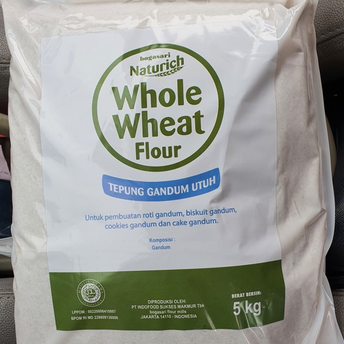 

(TopSeller) NATURICH WHOLE WHEAT FLOUR 5KG / TEPUNG GANDUM UTUH BOGASARI