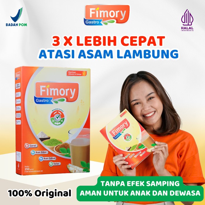 

(TopSeller) FIMORY GASTRO 250 Gr - Minuman Sehat Umbi Garut Atasi Asam Lambung