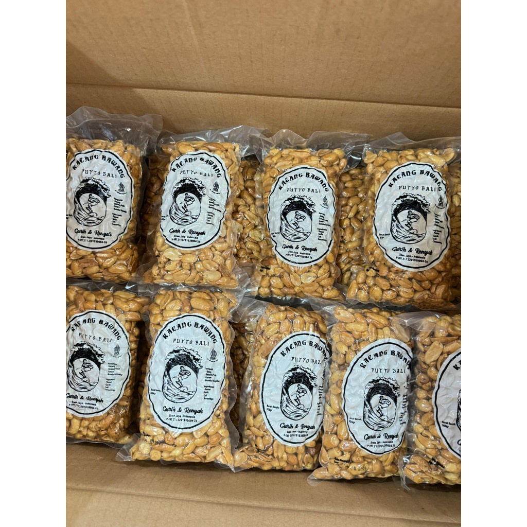 

A Kacang Kapri Bawang Putto Bali 300Gr / Kacang Bawang Bali Asin Gurih