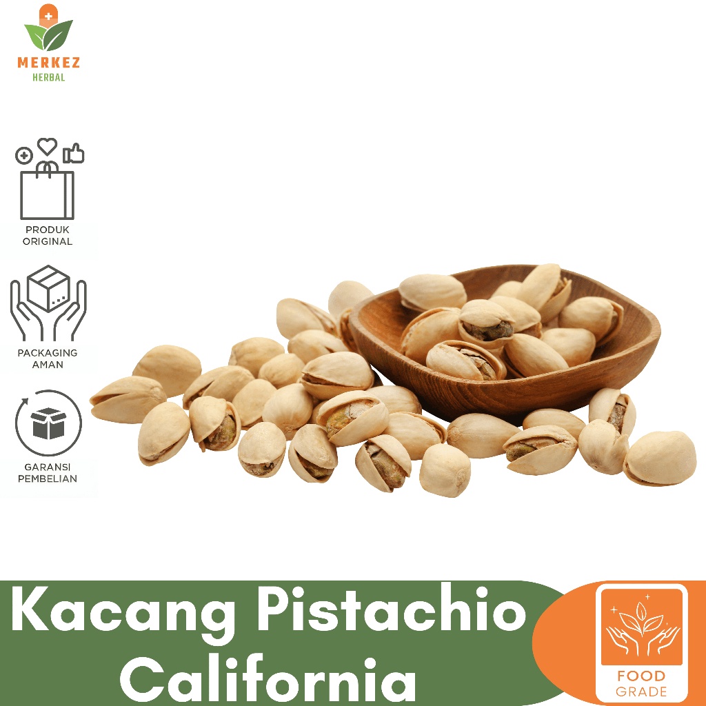 

A Kacang Arab Pistachio Pistacio Roasted Panggang 500 Gram / Kacang Fustuk Ketawa Arab Oleh Haji