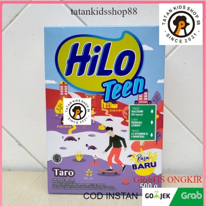 

(TopSeller) Hilo Teen 500 gr Chocolate Vanilla Taro Popcorn Strawberry Milkshake Biscuit Caramel