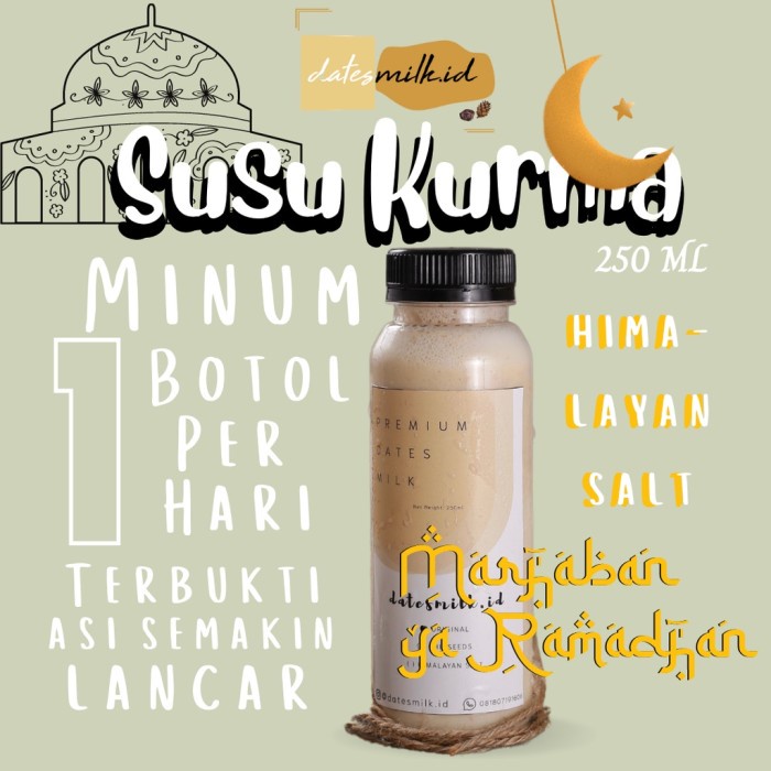 

(TopSeller) PAKET DISKON SUSU KURMA HIMALAYAN SALT 10 BOTOL 250 ML MINUMAN SEHAT ASI BOOSTER